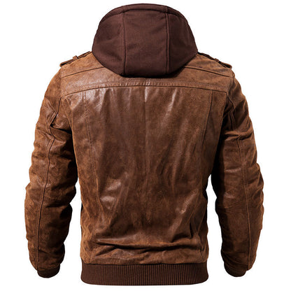 Winter Motorcycle Leather Jacket